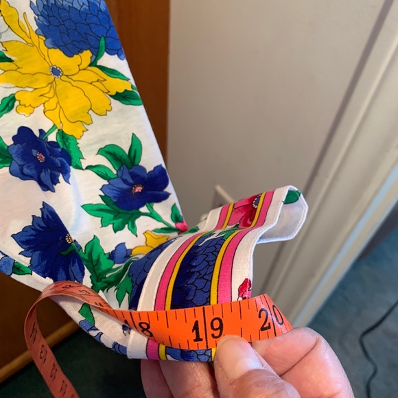 Floral cotton button down blouse size M - Picture 7 of 8